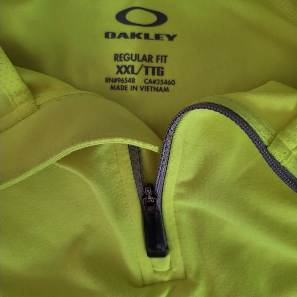 Oakley Bright Yellow Zip-Up Jacket